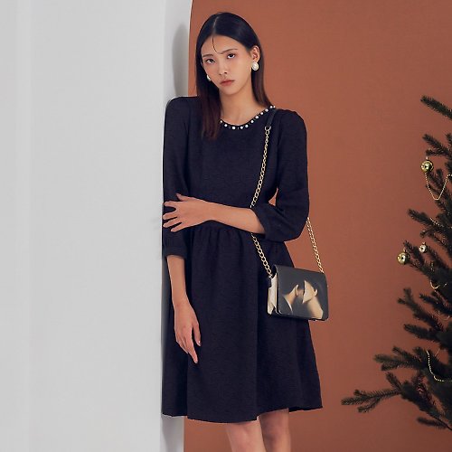 MEDUSA LADY 【MEDUSA】緹花經典小黑洋裝 (M-XL) | 小禮服 禮服洋裝 小黑禮服