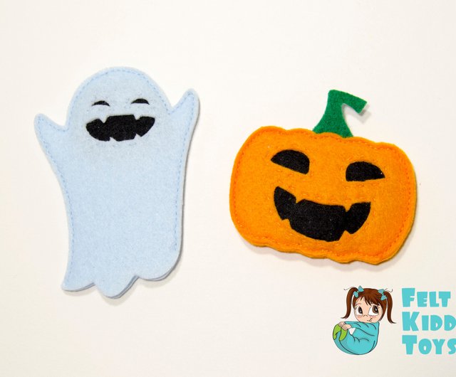 ハロウィン指人形 - ショップ FeltKiddyToys 知育玩具・ぬいぐるみ - Pinkoi