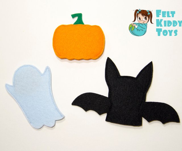 ハロウィン指人形 - ショップ FeltKiddyToys 知育玩具・ぬいぐるみ - Pinkoi