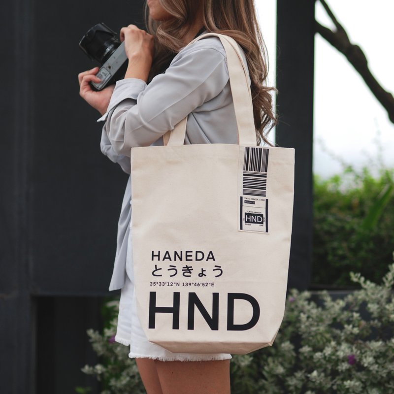 HND HANEDA - Canvas Tote Bag - Airport Edition - Other - Other Materials White