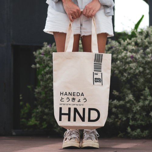 HKG HONG KONG - Canvas Tote Bag - Airport Edition - Shop hundredabove Other  - Pinkoi