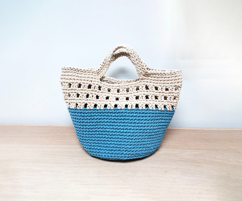 Round bottom handle bag material bag - Other - Eco-Friendly Materials Blue