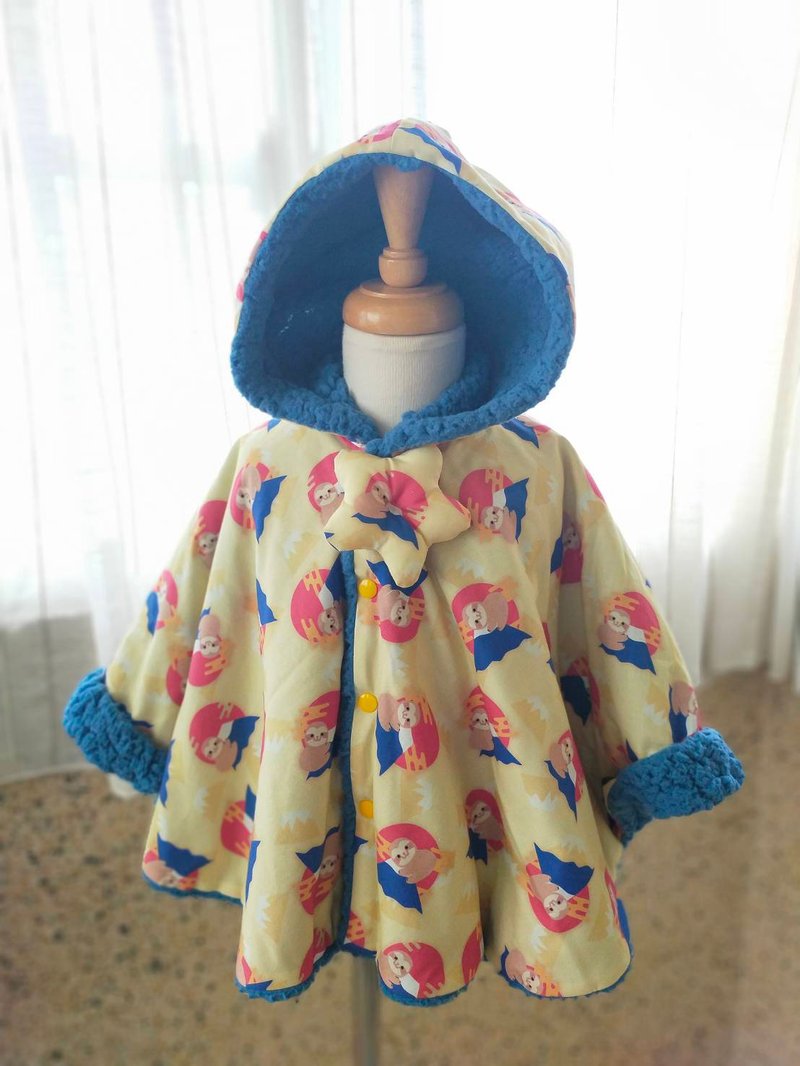 Spot children's warm cloak blanket 90cm pure cotton + lamb velvet full moon ceremony - เสื้อยืด - ผ้าฝ้าย/ผ้าลินิน สึชมพู