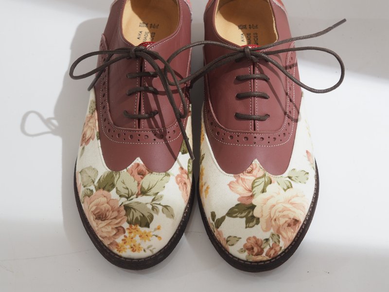 展示品出清 - 愛花牛津鞋 Eu38# - 女牛津鞋/樂福鞋 - 真皮 