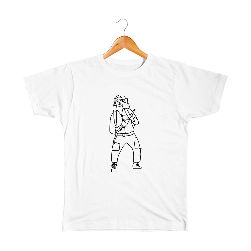 Peter #3 Kids T-shirt - เสื้อยืด - ผ้าฝ้าย/ผ้าลินิน ขาว