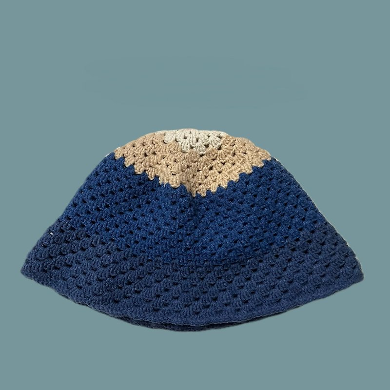Shimmer bucket hat__Blueberry yogurt - หมวก - ไฟเบอร์อื่นๆ สีน้ำเงิน