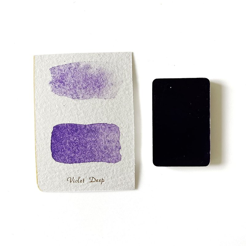 Violet Deep PV23  - Handmade Honey Based Watercolor Half Pan 2ml L'oeil - Other - Pigment Purple