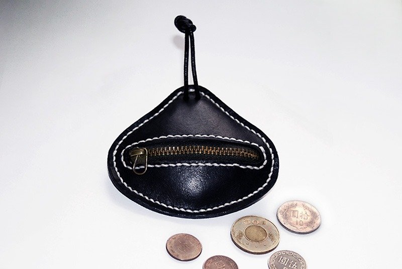 Avocado leather coin purse - กระเป๋าใส่เหรียญ - หนังแท้ 