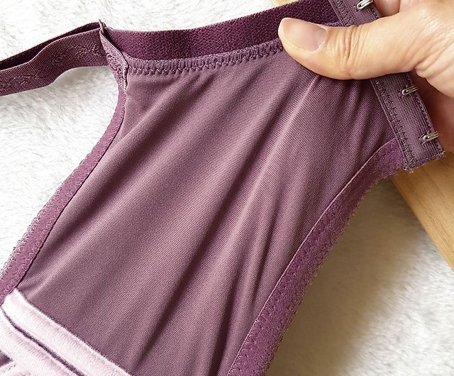Large size hand holding bra Guyou full cover adjustment function  (CH/purple) - Shop ayibra Women's Underwear - Pinkoi