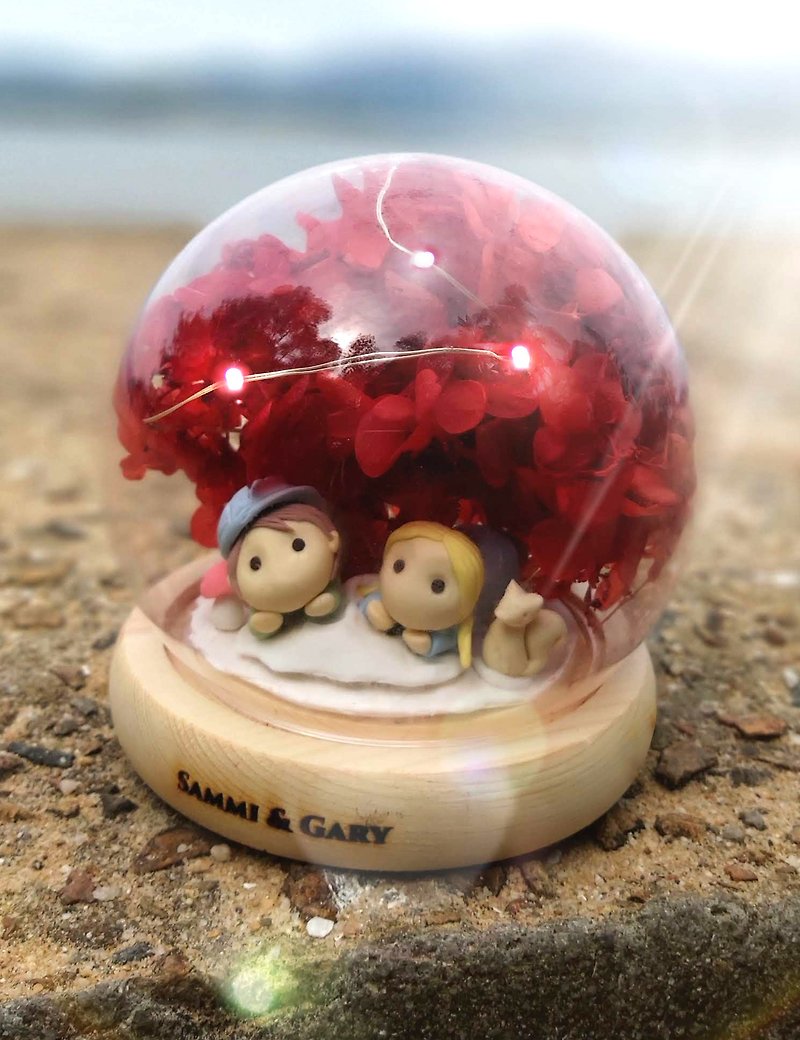 Valentine's Day small gifts, LED lighting effects inside, you can customize your name. Provide photo customized character shape - Items for Display - Clay 