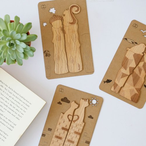 solid wood bookmark - Shop tangtime Bookmarks - Pinkoi