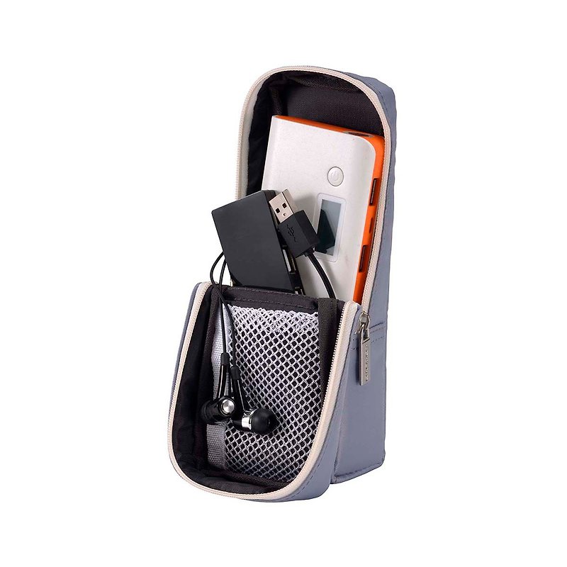 KOKUYO 磁扣筆袋 - 灰 - 筆盒/筆袋 - 聚酯纖維 灰色