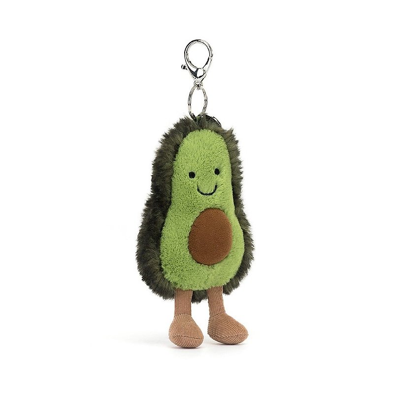 Jellycat Amuseable Avocado Bag Charm - พวงกุญแจ - เส้นใยสังเคราะห์ สีเขียว