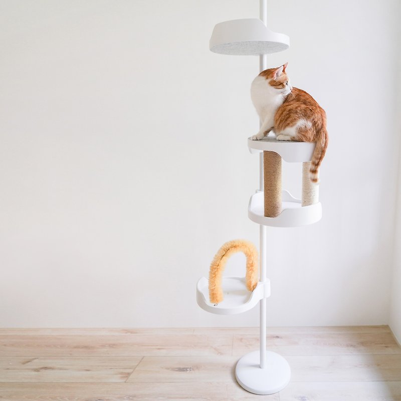[Limited Product] Hugging Cat Jumping Platform - Cat Scratching | - Scratchers & Cat Furniture - Other Materials White