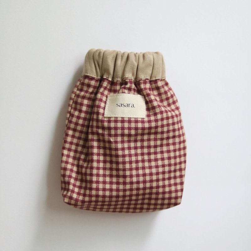 CABLE POUCH - Other - Cotton & Hemp Red