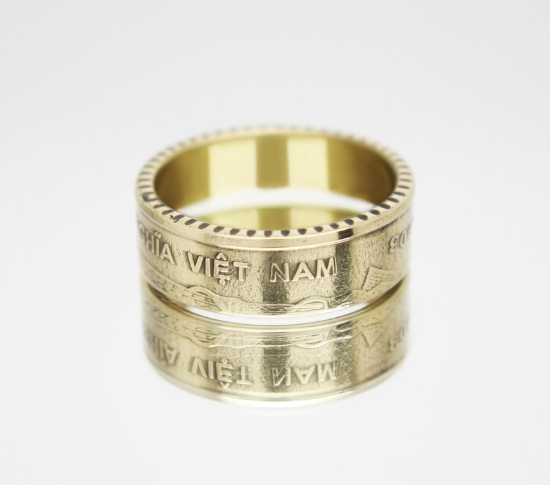 Vietnam Coin Ring 5000 dong 2003 coin rings for men coin rings for women - แหวนทั่วไป - โลหะ 