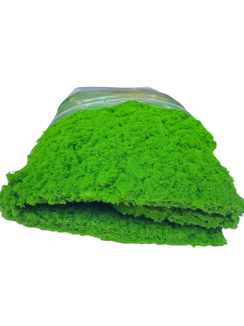 Artificial moss, artificial leaves, artificial leaves, bonsai, DIY handmade - 零件/散裝材料/工具 - 其他材質 綠色