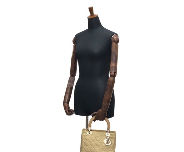 日本直送 名牌中古包 】Christian Dior クリスチャン ディオール カナージュ レディディオール ハンドバッグ ベージュ チャーム  8h86ku - ショップ VintageShop solo トートバッグ・ハンドバッグ - Pinkoi
