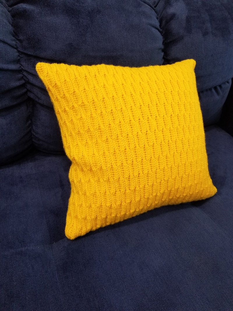Decorative pillow case Cushion cover Knit pillow case Crochet pillow Boho - 枕頭/抱枕 - 其他材質 