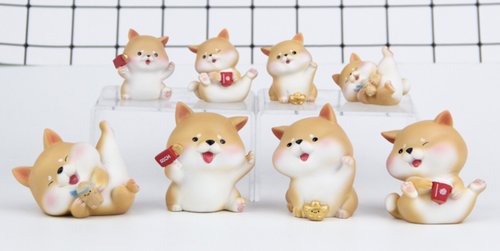 柴犬大學 SHIBA UNIVERSITY 招財柴犬四寶公仔 擺飾 送禮