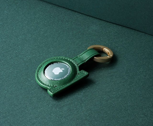 Italian Leather AirTag Key Ring