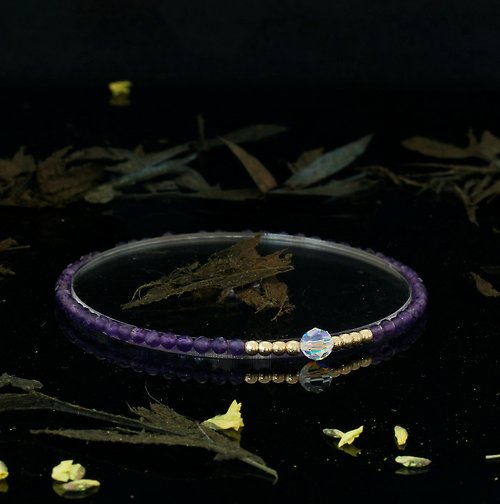 BNA Jewelry 輕奢風 紫水晶 14KGF Swarovski 水晶手鍊