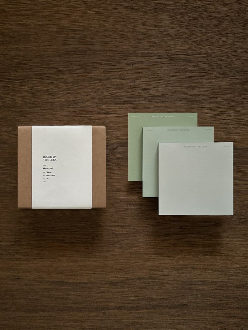 Memo pad set_Leaf - Sticky Notes & Notepads - Paper Green