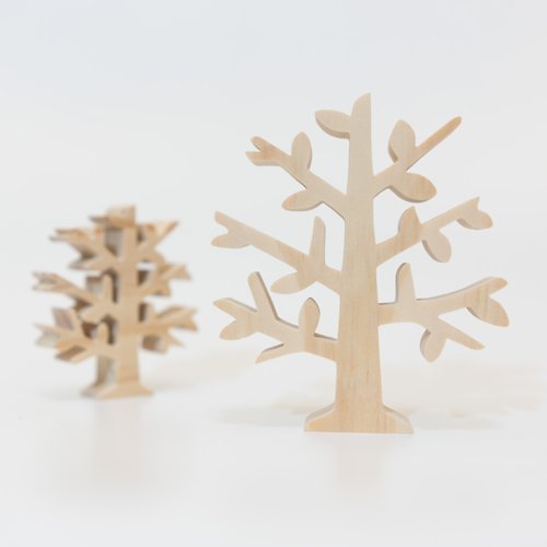 waga哇尬爸爸木工 wagaZOO厚切造型積木 植物系列－小樹
