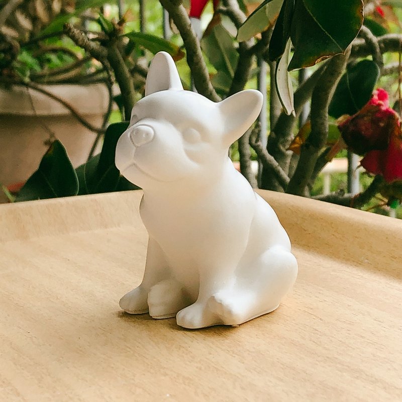 French bulldog diffuser Stone - น้ำหอม - วัสดุอื่นๆ ขาว