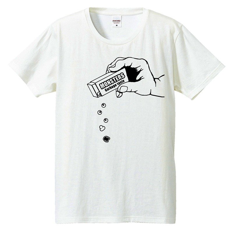 T-shirt / Monster Parts - เสื้อยืดผู้ชาย - ผ้าฝ้าย/ผ้าลินิน ขาว