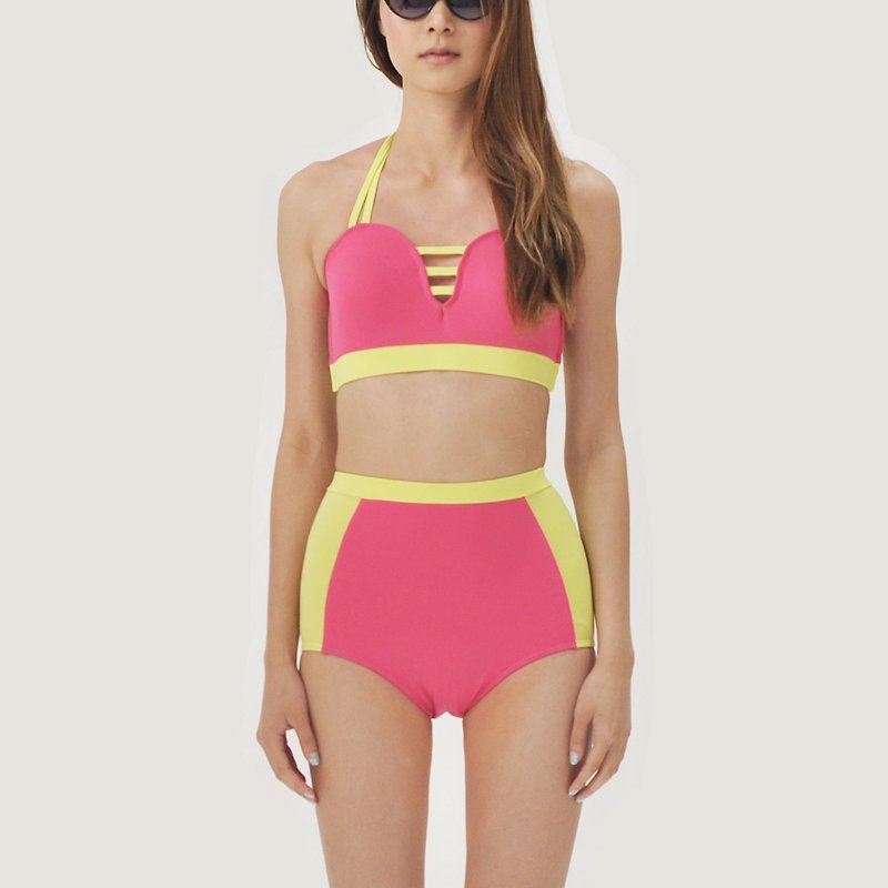 Love Pocket set - PinkYellow / swimwear / L - Women's Swimwear - Other Materials Pink