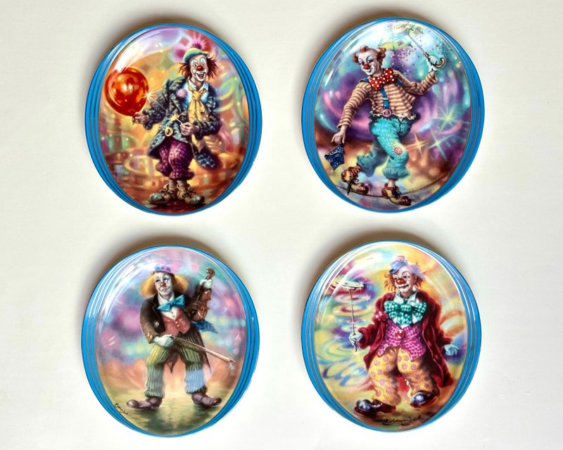 Annaburg Impressions of a Clown Harald Schwaiger 的複古收藏 - 壁貼/牆壁裝飾 - 瓷 多色