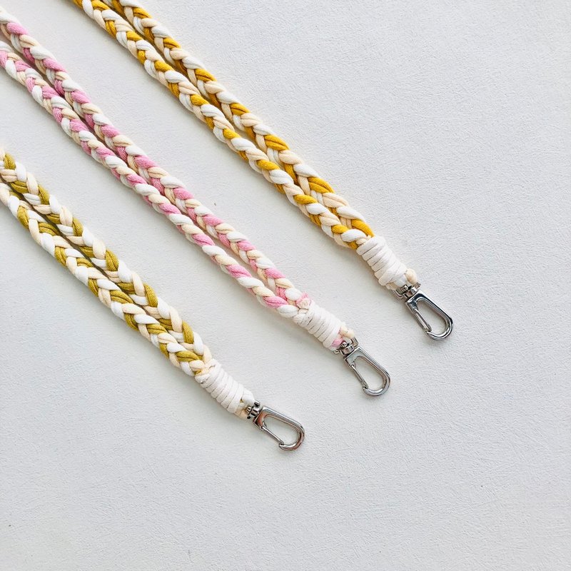 Bonnie rabbit lucky color handmade lanyard in 3 colors - Lanyards & Straps - Cotton & Hemp Multicolor