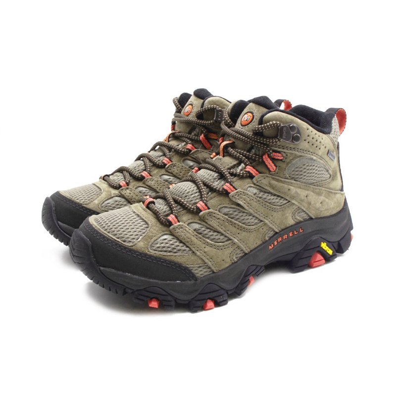 MERRELL(女)MOAB 3 MID GORE-TEX防水登山中筒鞋 女鞋-橄欖綠 - 女運動鞋/球鞋 - 防水材質 