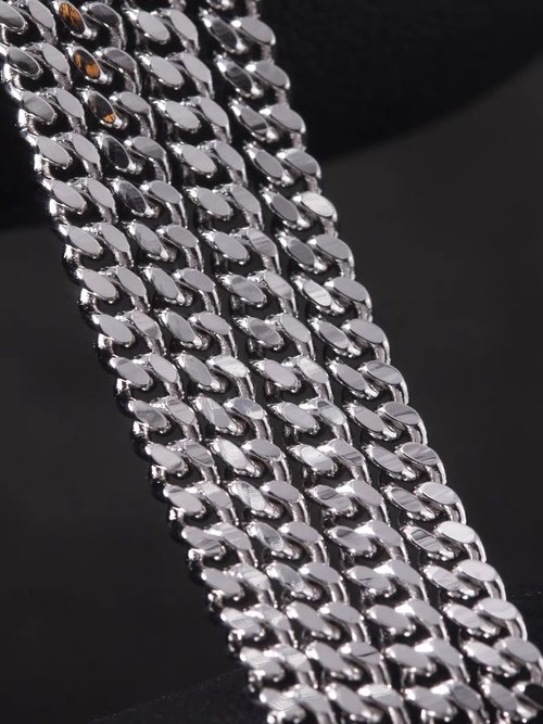 WBJ訂製珠寶 純銀古巴項鍊2mm/3mm 純銀實心 素銀鍊