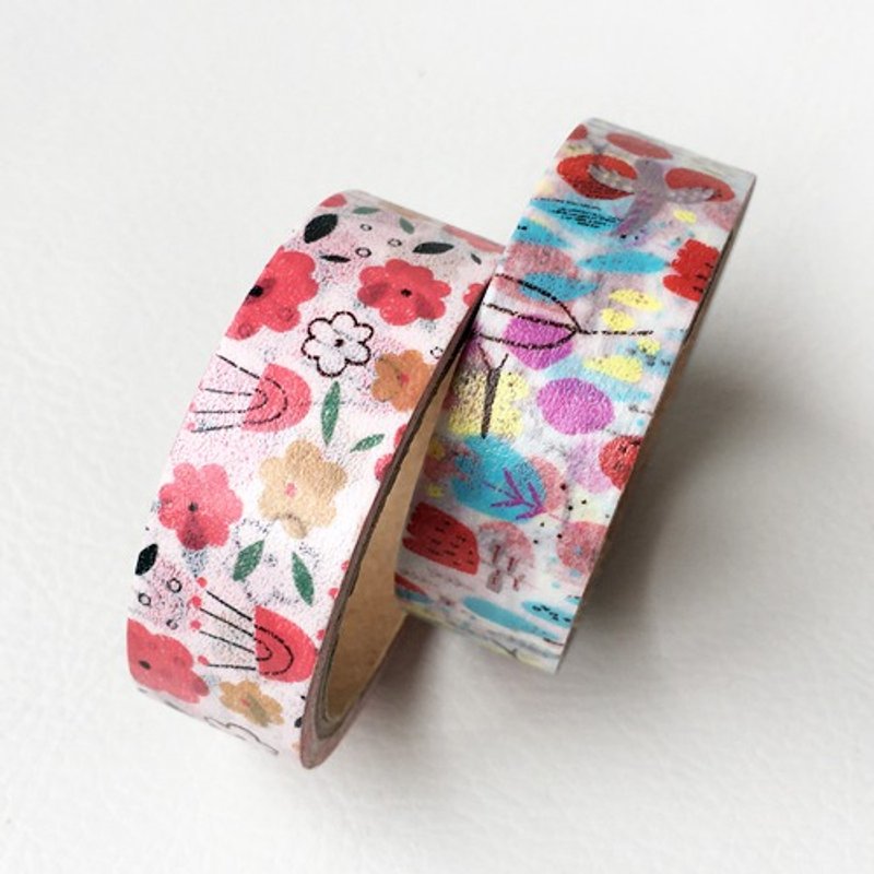 amifa * abroad artist series and paper tape into 2 groups [flower (34547)] - มาสกิ้งเทป - กระดาษ หลากหลายสี