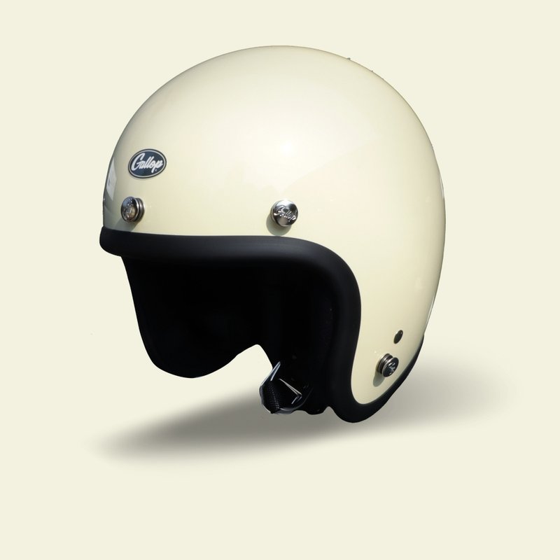 Taiwan-made half-face helmet beige retro plain style-a total of 30 color egg-shaped perfect proportions - Helmets - Other Materials 