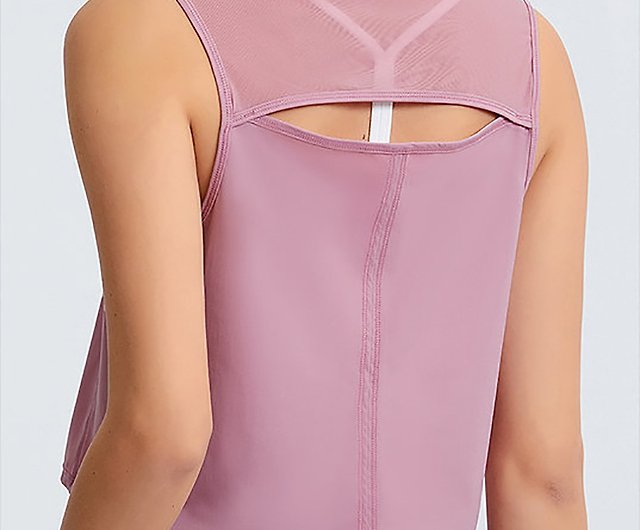 Fabletics Womens Pullover Tank Top Casual Sleeveless Light Pink