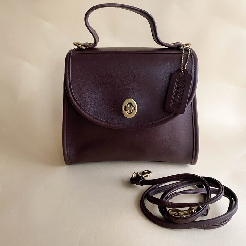 中古Coach│斜背包│側背包│單肩包│真皮│女友禮物Regina - 側背包/斜背包 - 真皮 咖啡色