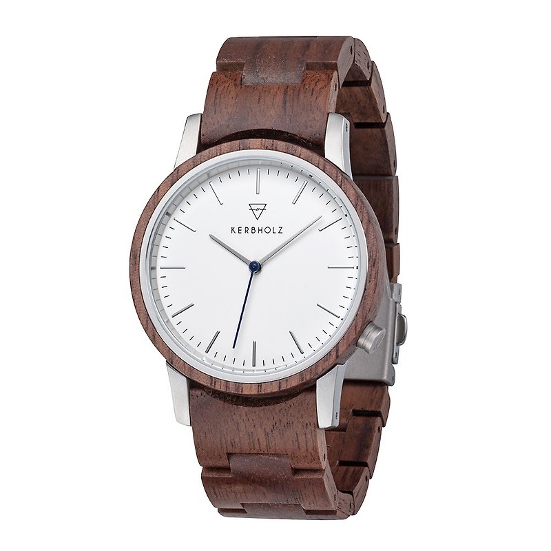 KERBHOLZ-Log Watch-Walter-Walnut (40mm) - Women's Watches - Wood Brown