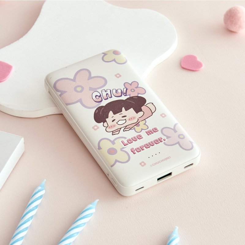 啾啾妹人比花嬌雙線快充10000mAh行動電源 - 行動電源/充電線 - 塑膠 多色