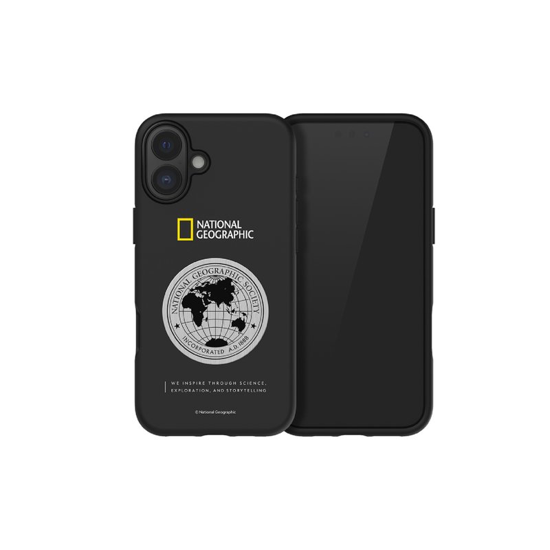 National Geographic/Metal Deco Earth Badge iPhone16 Series Phone Case - เคส/ซองมือถือ - พลาสติก 