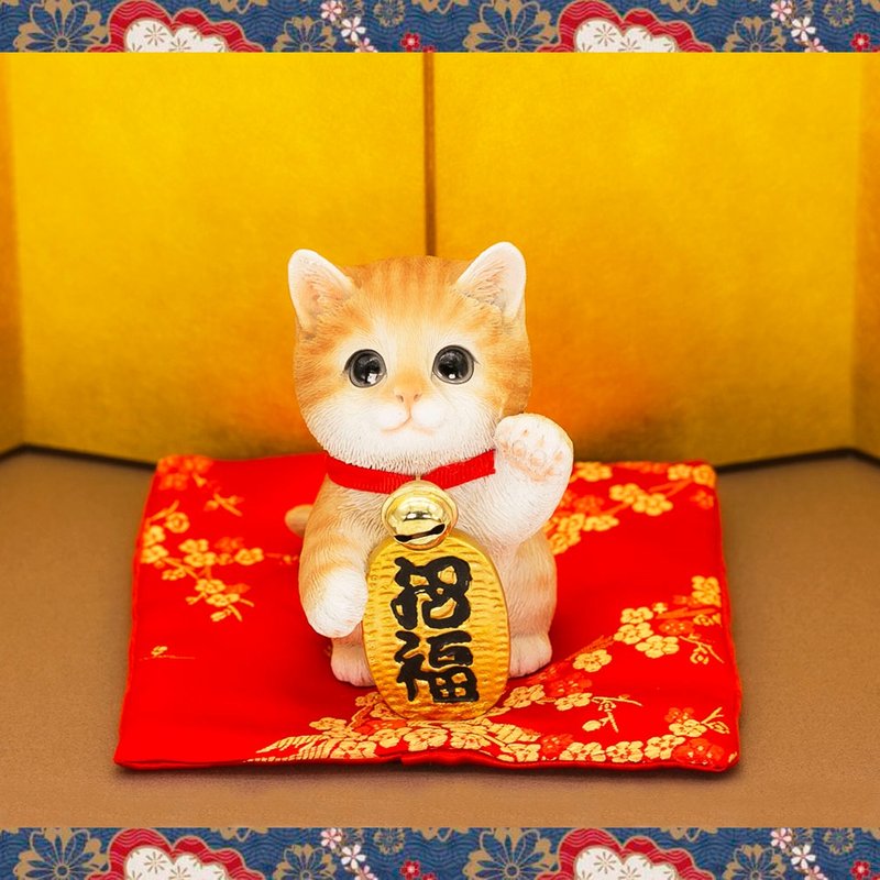 Devarie Maneki Neko Cat Figurine Business Prosperity Protection from Misfortune Protection from Illness Good Fortune Increase in Money Luck Bringing Good Fortune Entrance Restaurant Opening Celebration Birthday Anniversary Christmas New Year Miscellaneous Goods cb039y - Items for Display - Resin Red