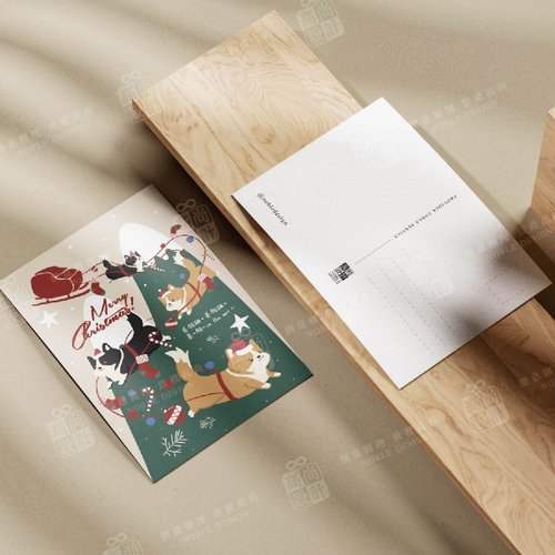 高尚設計 Noble Design 聖誕節插畫卡片/明信片