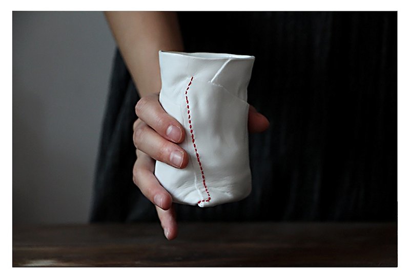 Original Creative Ceramic Cup Holder Cup Afternoon Tea Milk Cup Slow-paced Life Flower - แก้วมัค/แก้วกาแฟ - เครื่องลายคราม ขาว