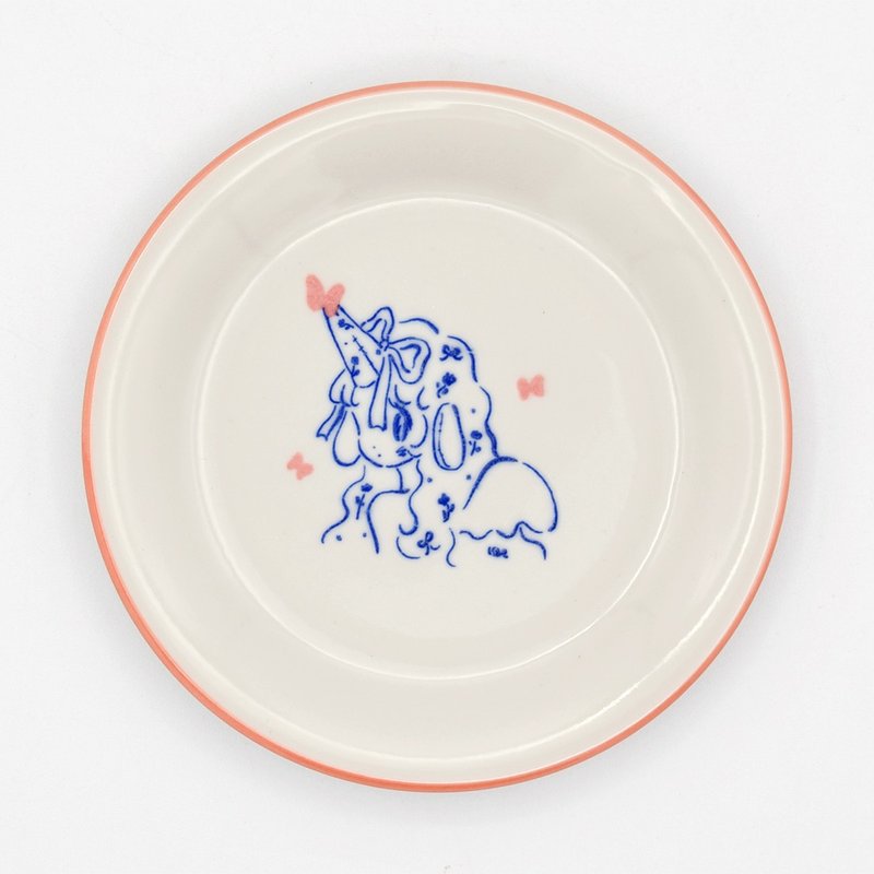 Small Plate 01 (ア〜ミ〜) - 盤子/餐盤/盤架 - 陶 