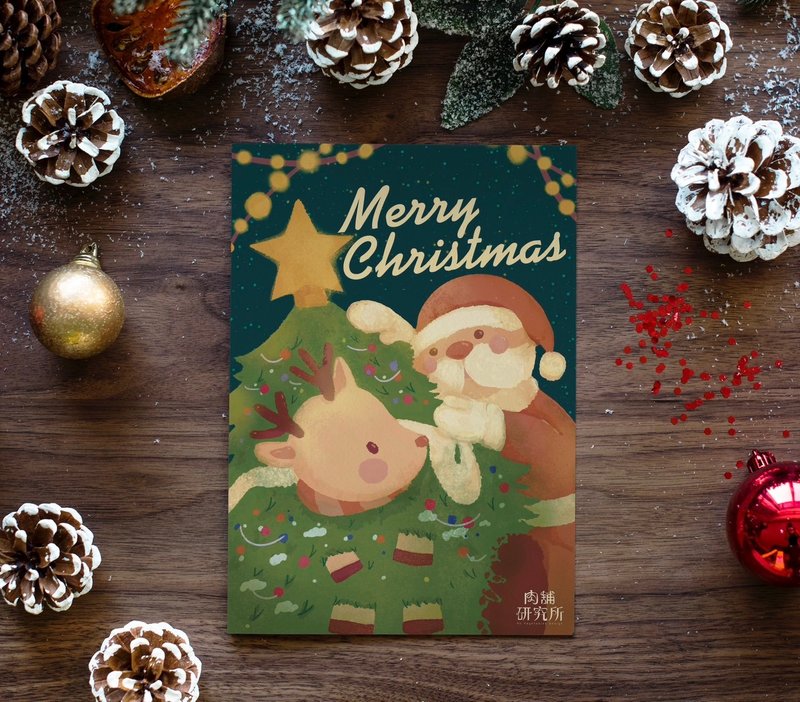 Christmas cards. Postcards - การ์ด/โปสการ์ด - กระดาษ สีเขียว