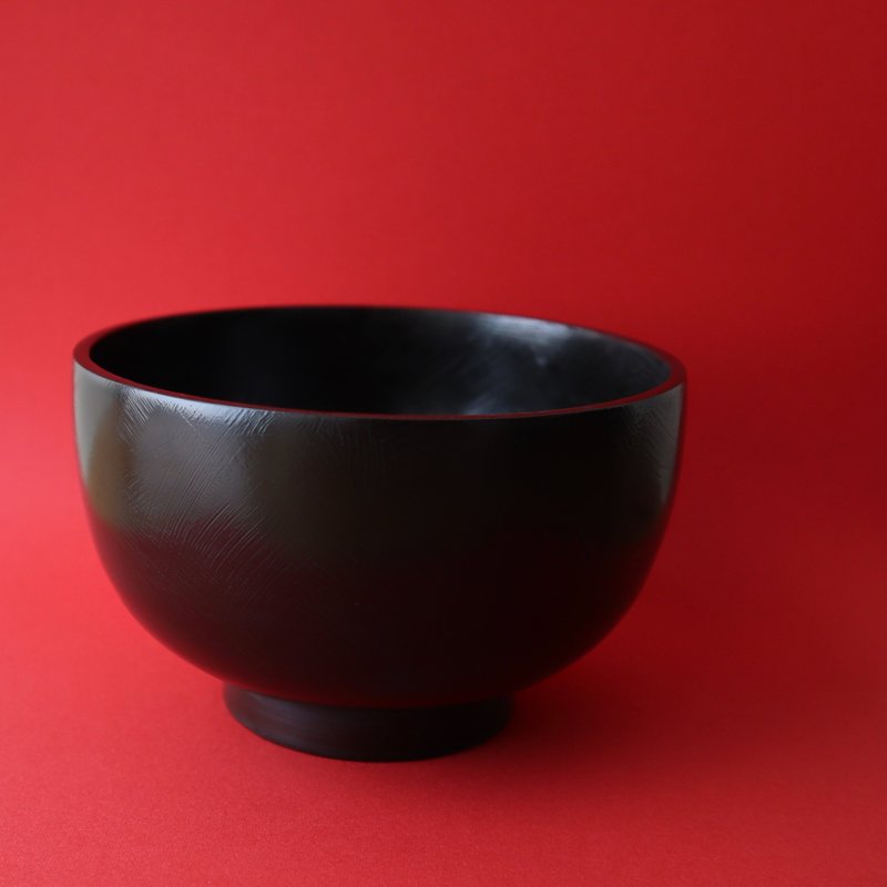 松煙と弁柄の漆椀セット 木製漆器 2個セット - 碗 - 木頭 黑色