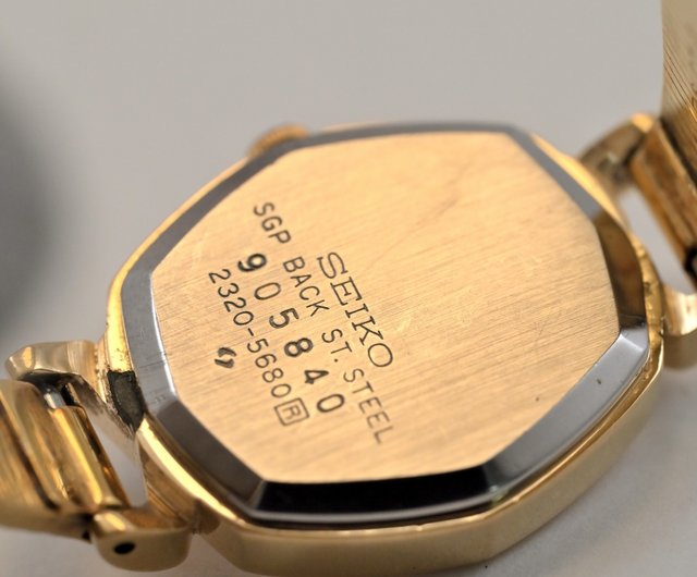 SEIKO アンティーク オクタゴン ゴールドカラー レディースウォッチ SEIKO アンティーク オクタゴン ゴールドカラー レディース