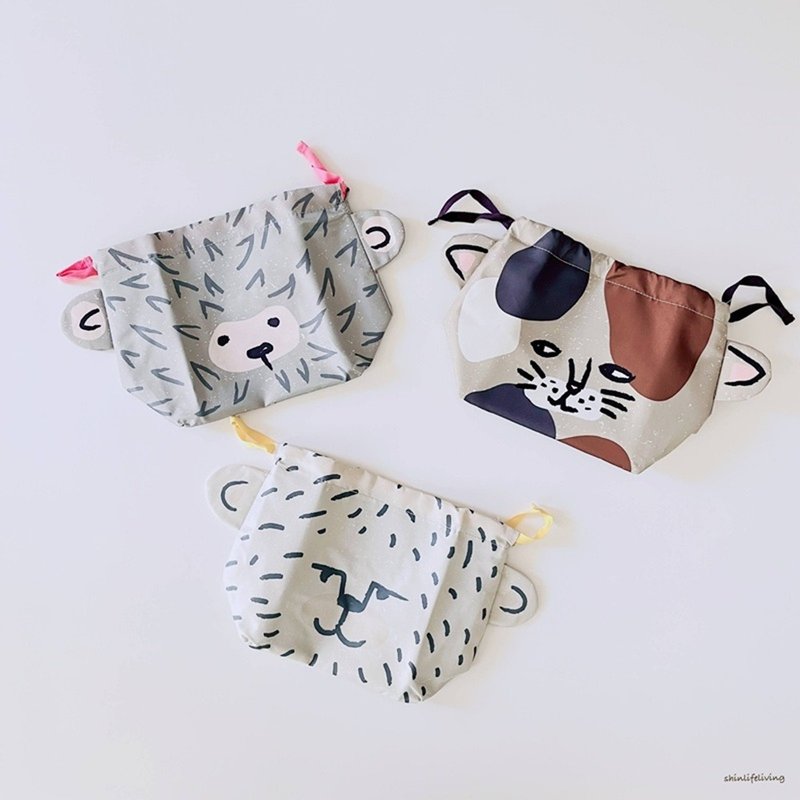 BISQUE momonga系列保溫保冷束口便當袋 - 便當盒/食物袋 - 其他人造纖維 